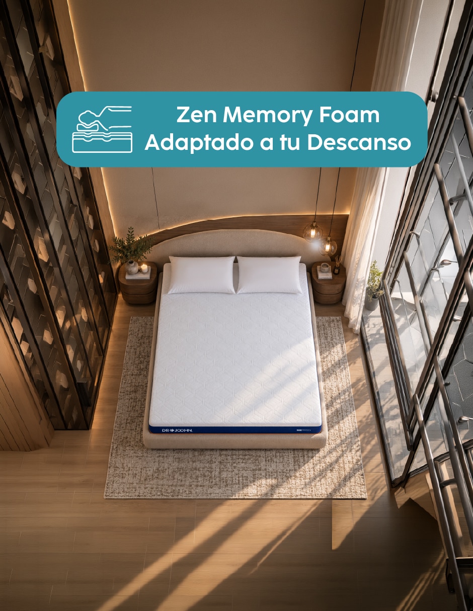 Colchón en caja zen memory foam balance 7