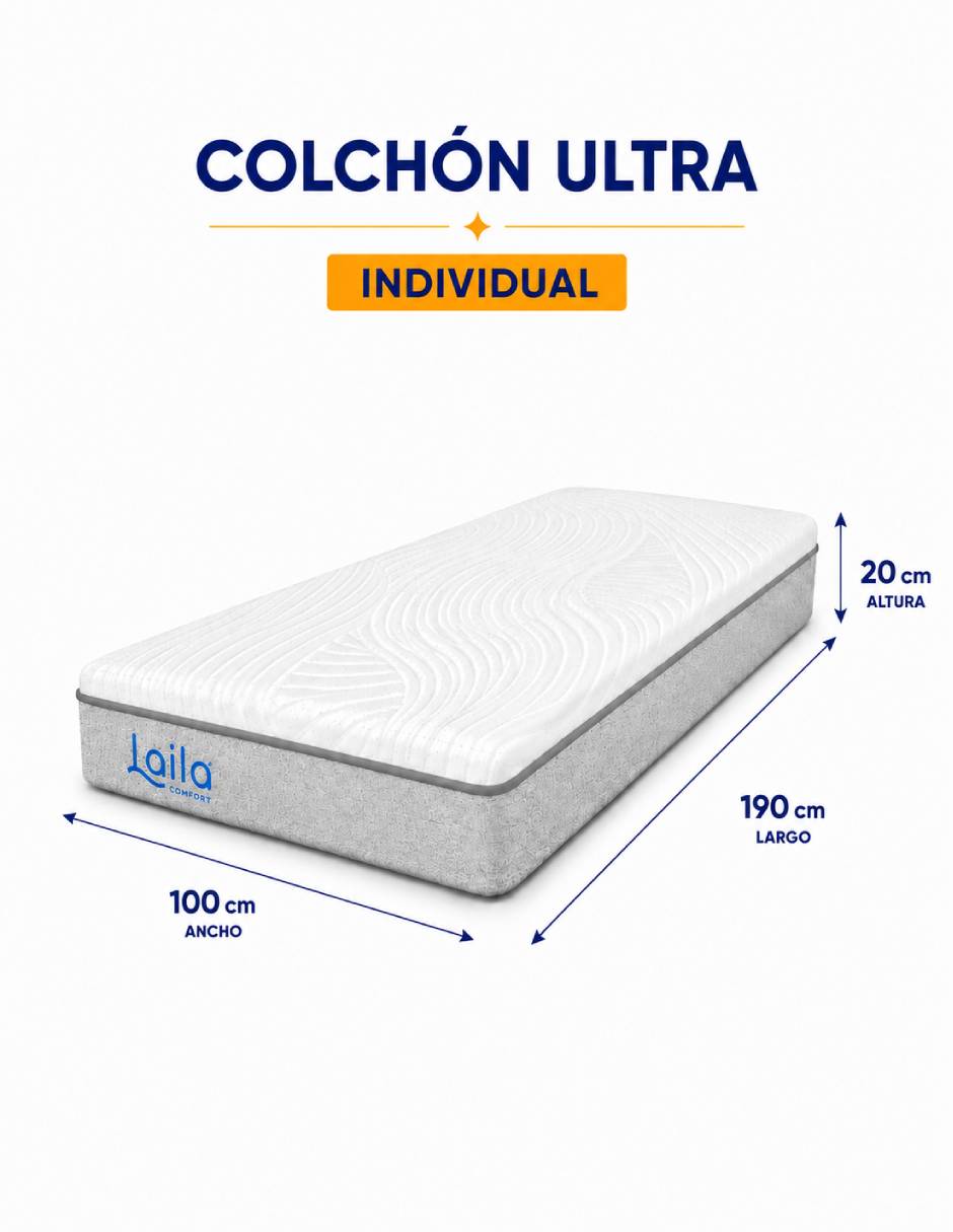 Colchón en caja Ultra + Cloud + Sabana 7