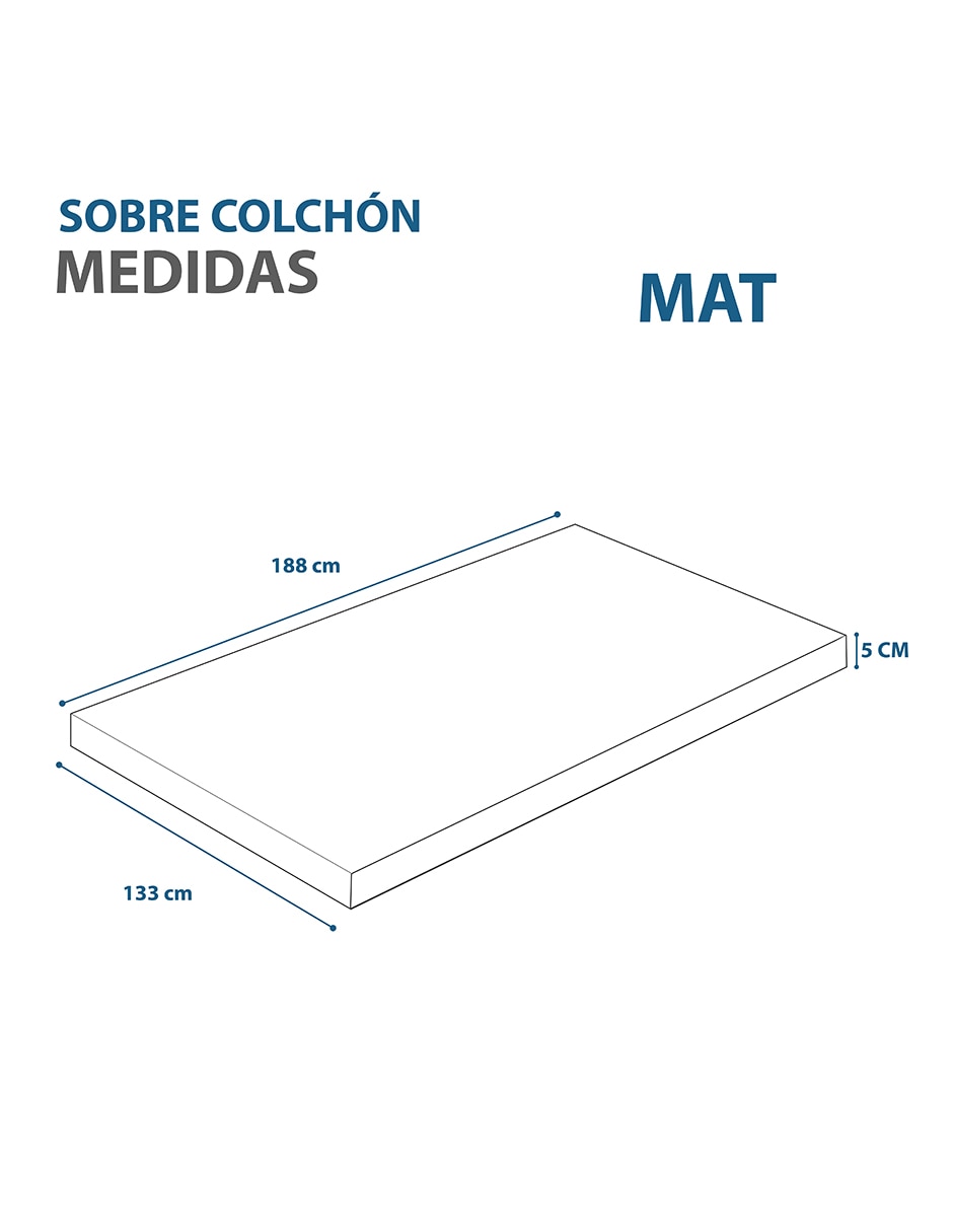 Colchoneta Topper confort Medio 8
